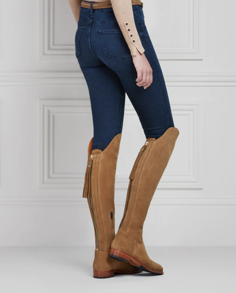 Fairfax and Favor Amira Suede Flat Tan size 36-5